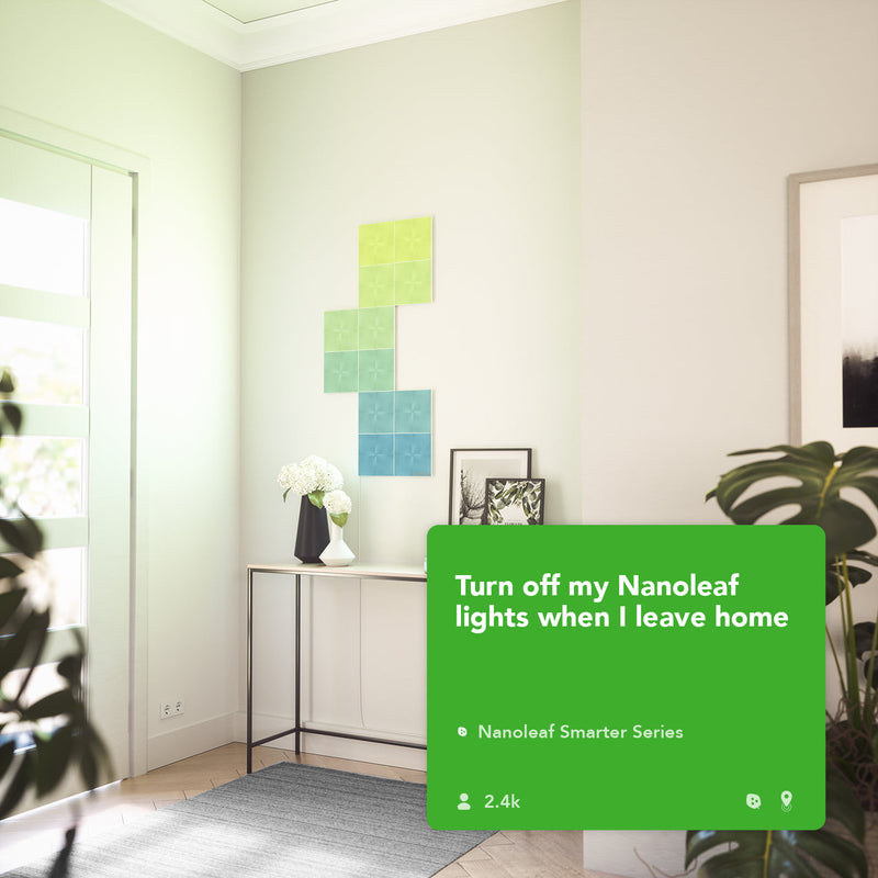 "Turn Off My Nanoleaf Lights When I Leave Home"
